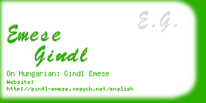 emese gindl business card